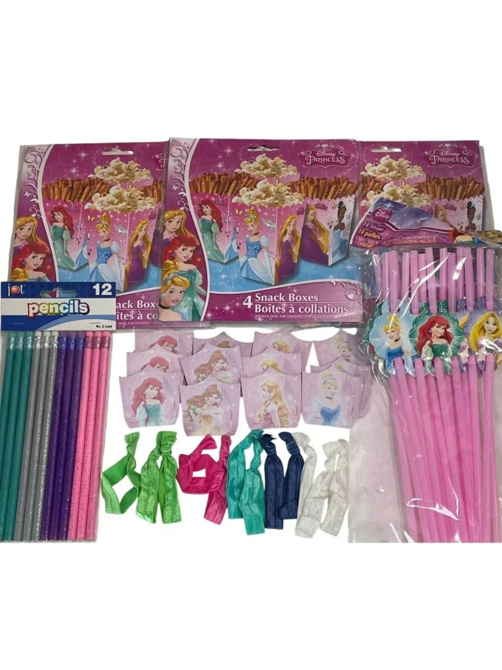 Disney Princess Birthday Party Decor Favors Lot Loot Goodie Bag Filler for 12